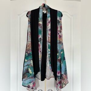 Floral Multicolor Sleeveless Vest